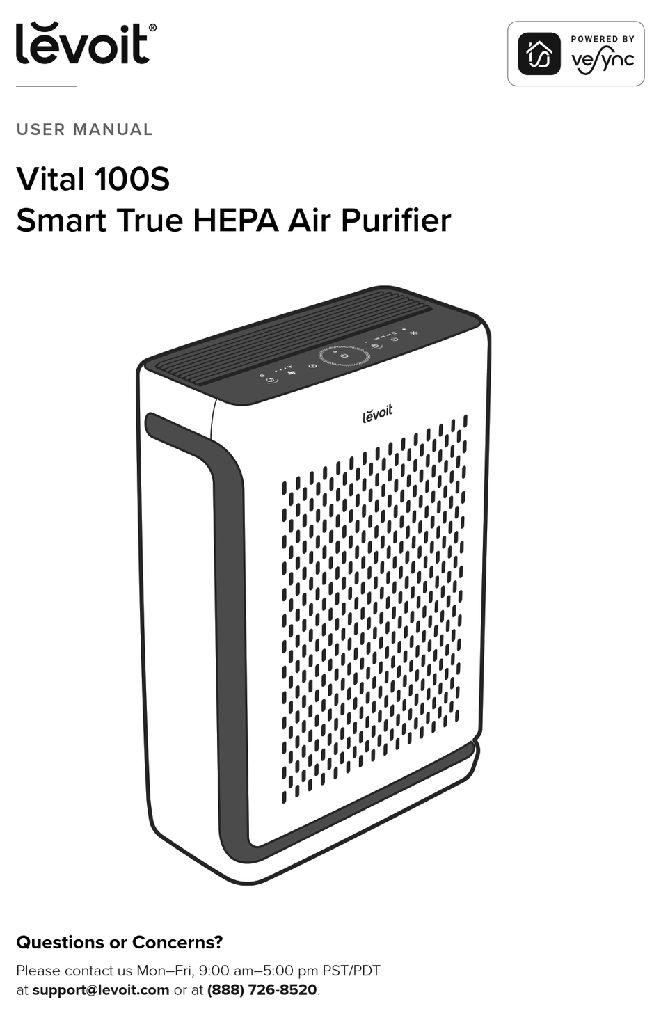 LEVOIT VITAL 100S USER MANUAL Pdf Download ManualsLib