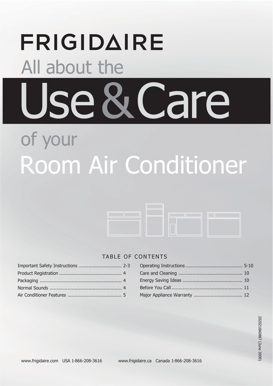 FRIGIDAIRE LRA157MT1 USE & CARE MANUAL Pdf Download ManualsLib