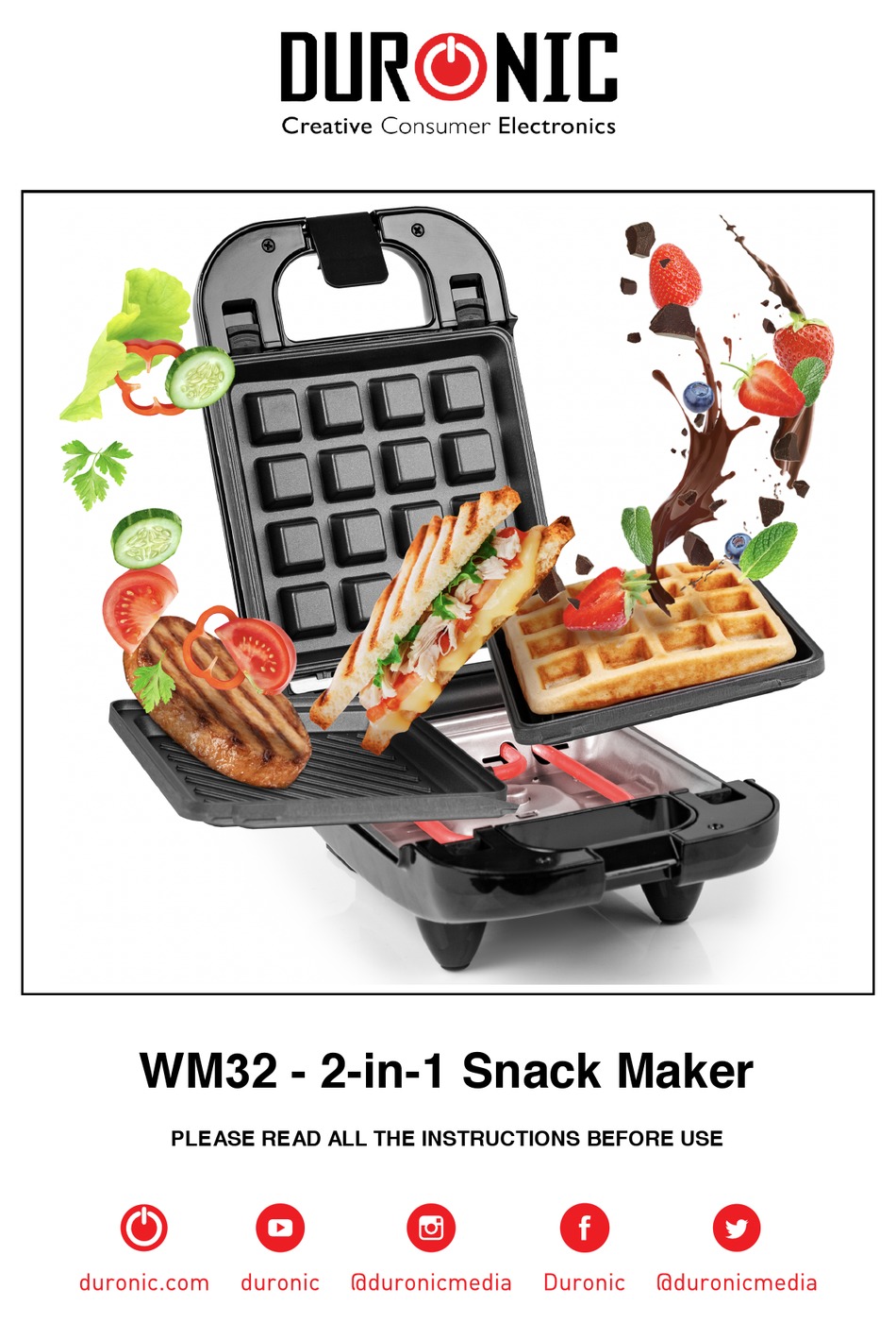 DURONIC WM32 INSTRUCTIONS MANUAL Pdf Download ManualsLib