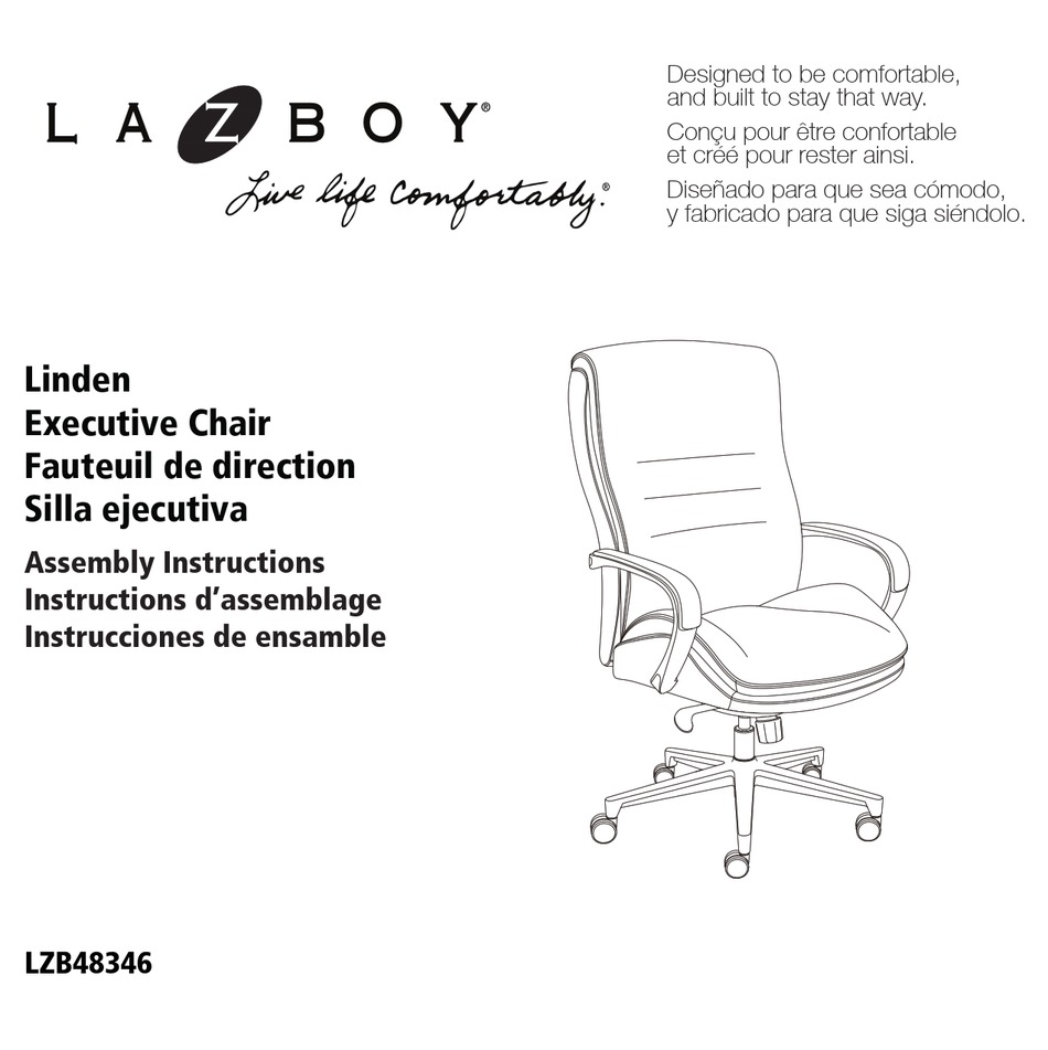 LAZBOY LINDEN LZB48346 ASSEMBLY INSTRUCTIONS MANUAL Pdf Download