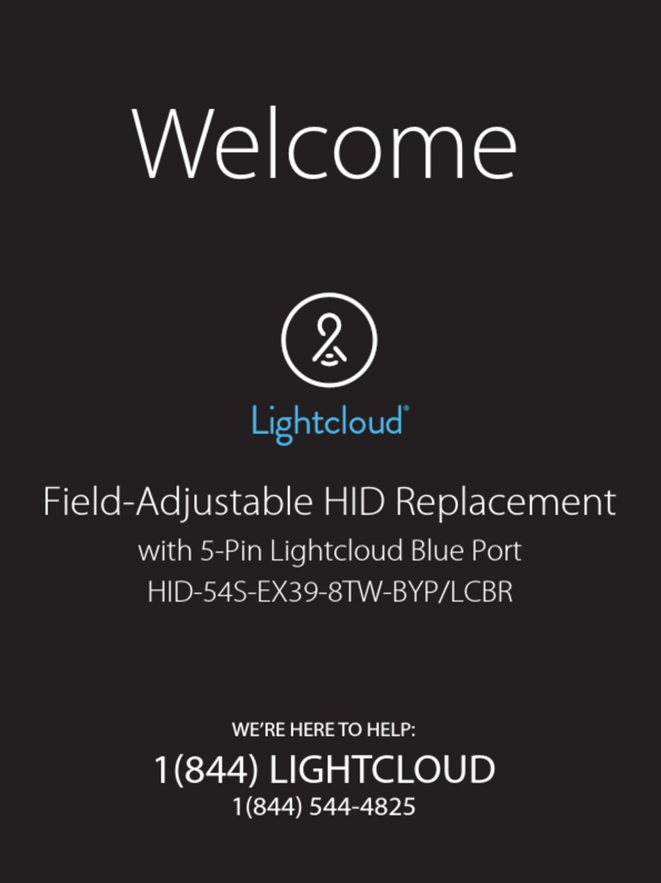 RAB LIGHTING LIGHTCLOUD HID54SEX398TWBYP/LCBR MANUAL Pdf Download