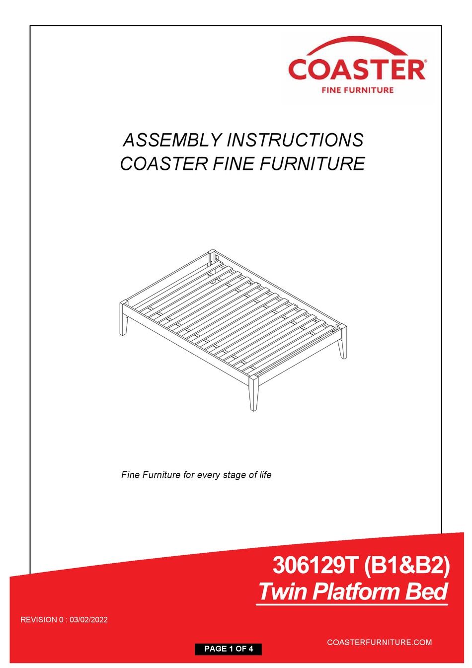 COASTER 306129T ASSEMBLY INSTRUCTIONS Pdf Download ManualsLib
