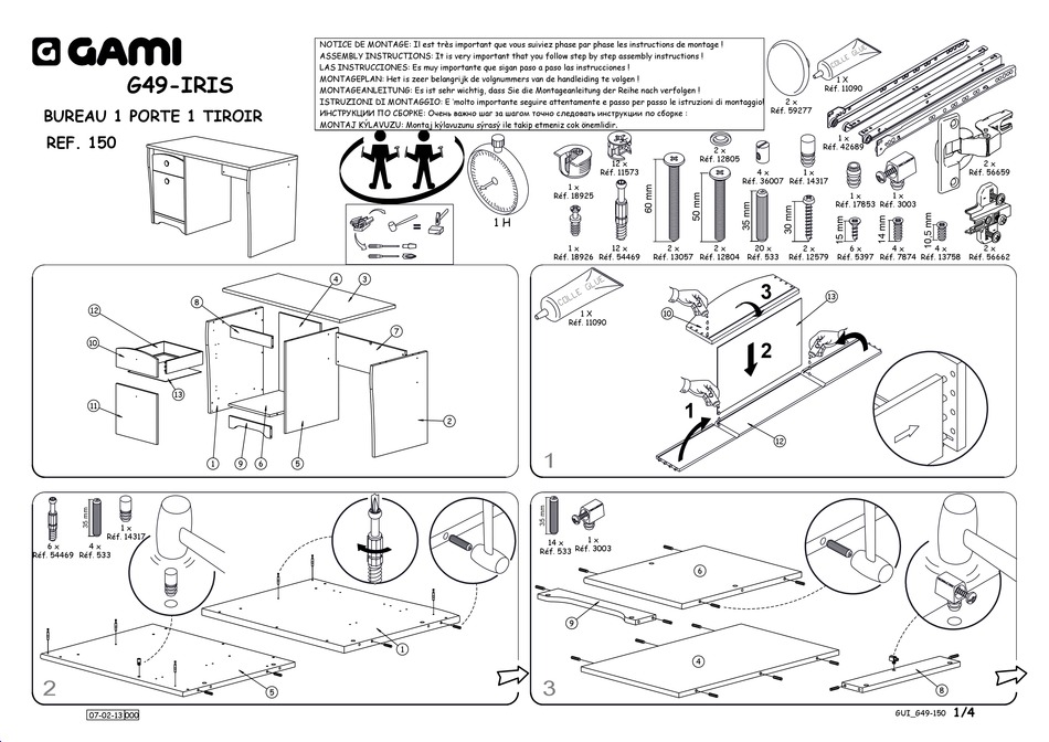 GAMI 150 ASSEMBLY INSTRUCTIONS Pdf Download ManualsLib