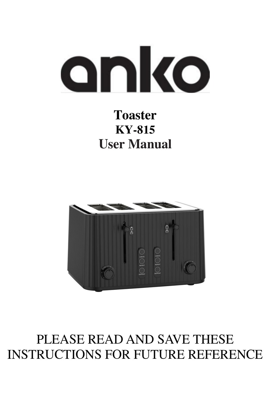ANKO KY815 USER MANUAL Pdf Download ManualsLib