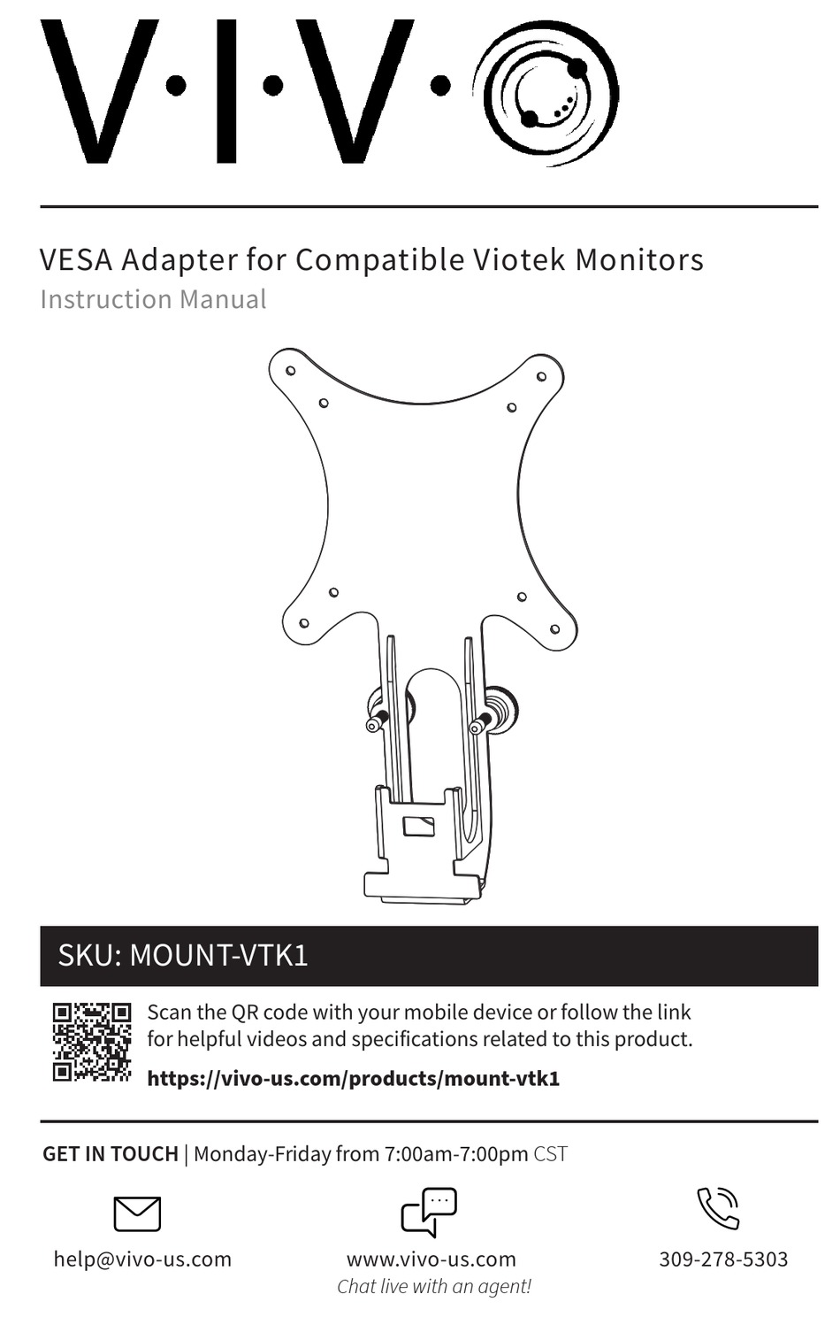 VIVO MOUNTVTK1 INSTRUCTION MANUAL Pdf Download ManualsLib