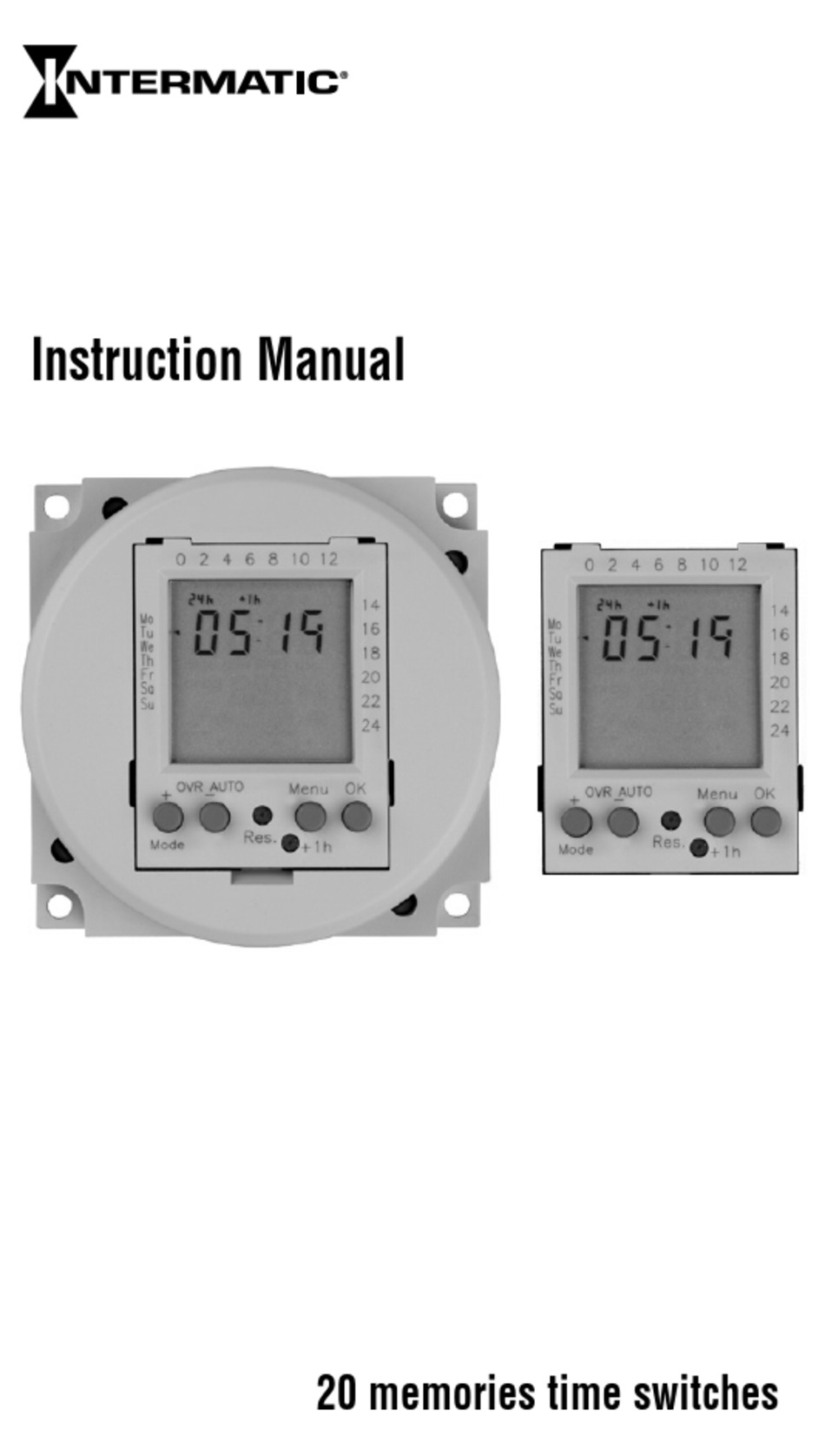 INTERMATIC FM1D20A24 INSTRUCTION MANUAL Pdf Download ManualsLib