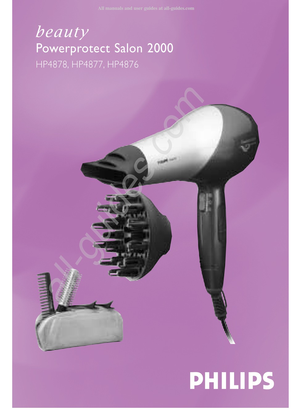 PHILIPS BEAUTY POWERPROTECT SALON 2000 MANUAL Pdf Download ManualsLib