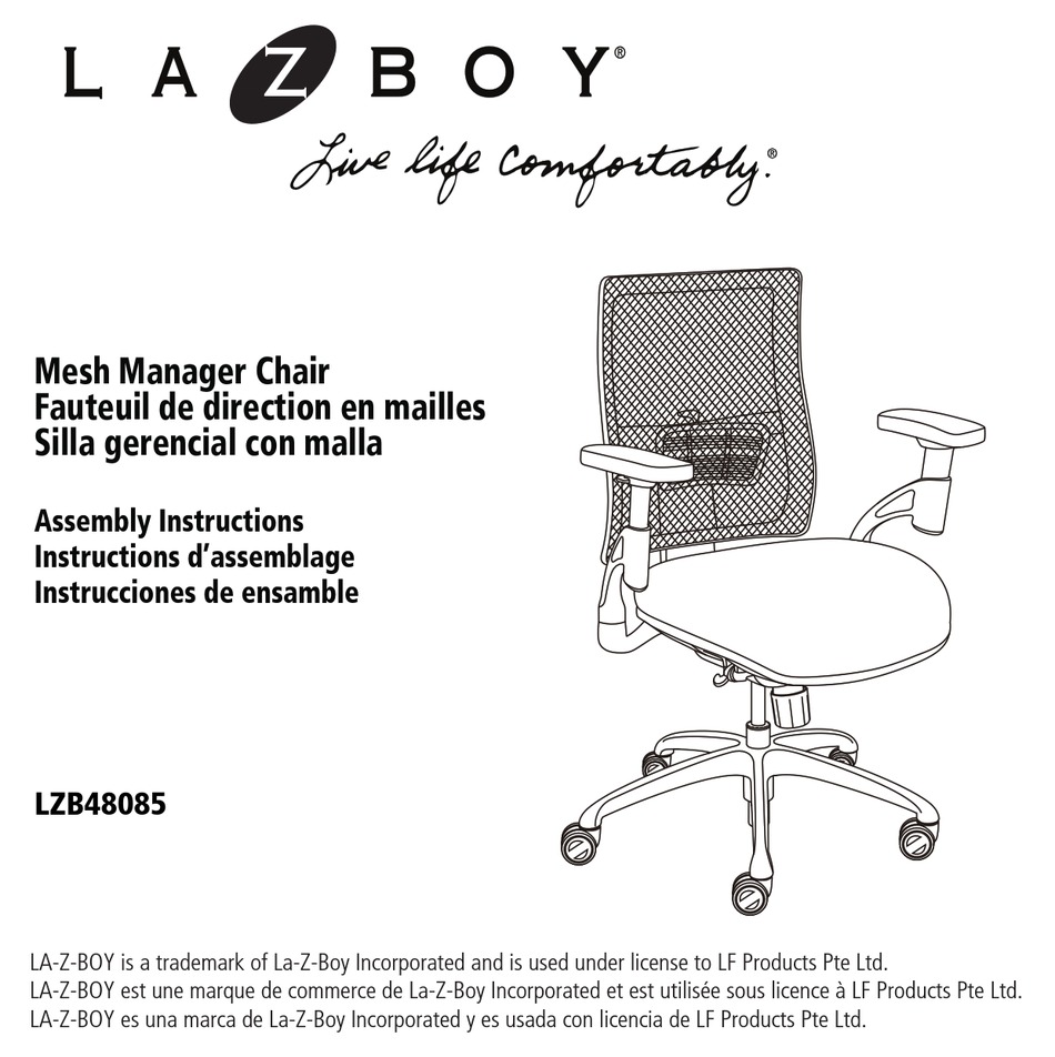 LAZBOY LZB48085 ASSEMBLY INSTRUCTIONS MANUAL Pdf Download ManualsLib