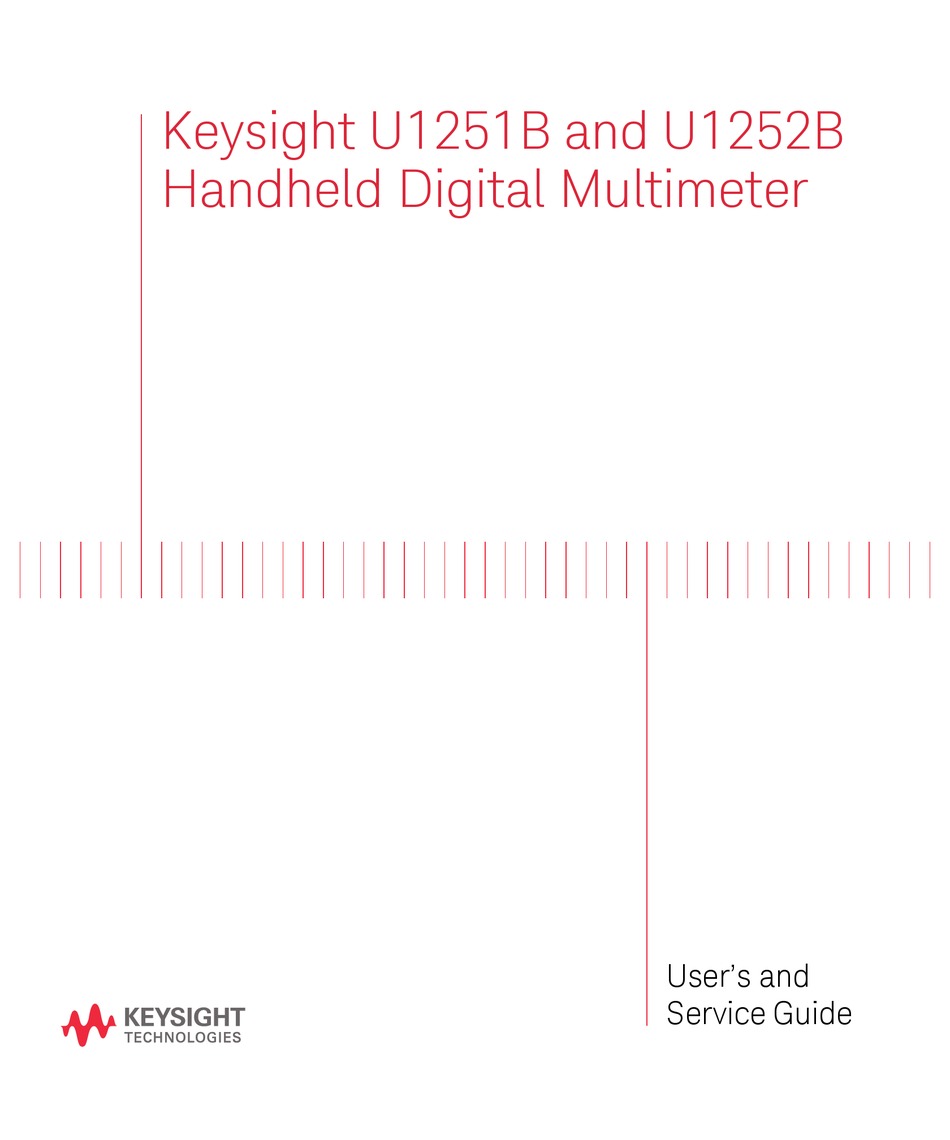 KEYSIGHT U1252B USER'S AND SERVICE MANUAL Pdf Download ManualsLib
