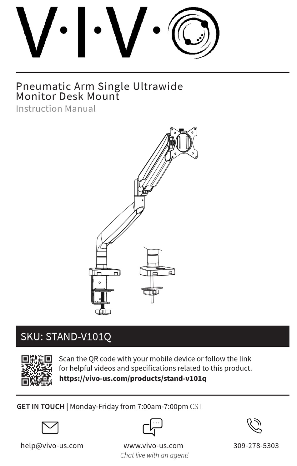 VIVO STAND-V101Q INSTRUCTION MANUAL Pdf Download | ManualsLib