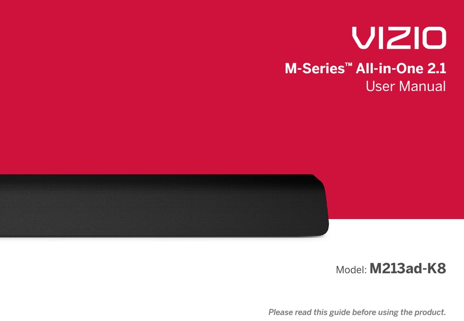 VIZIO M213ADK8 USER MANUAL Pdf Download ManualsLib