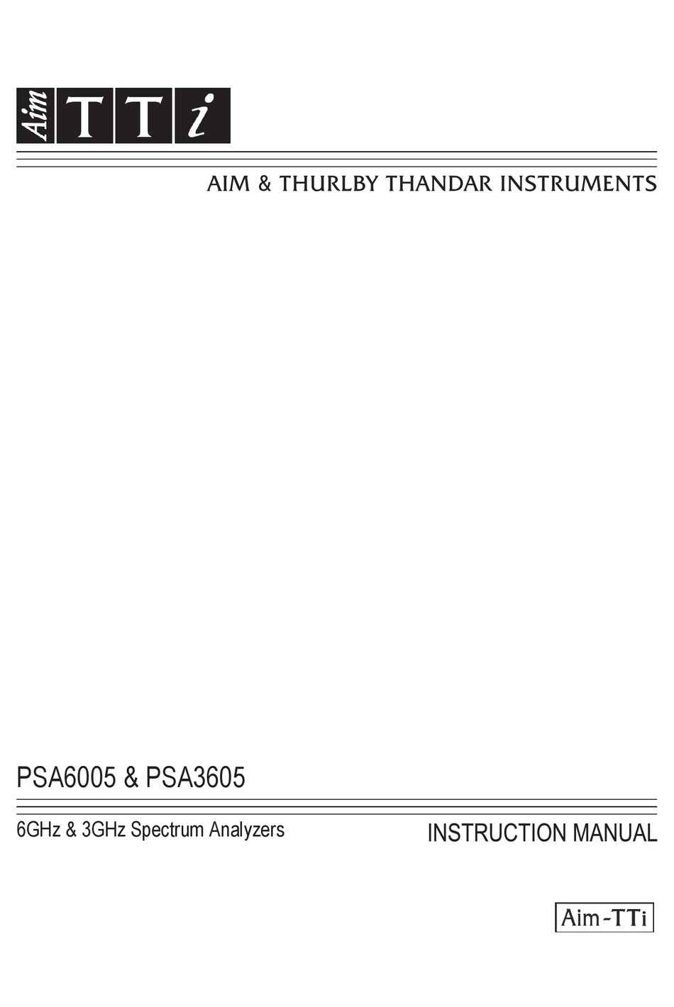 AIMTTI PSA3605 INSTRUCTION MANUAL Pdf Download ManualsLib