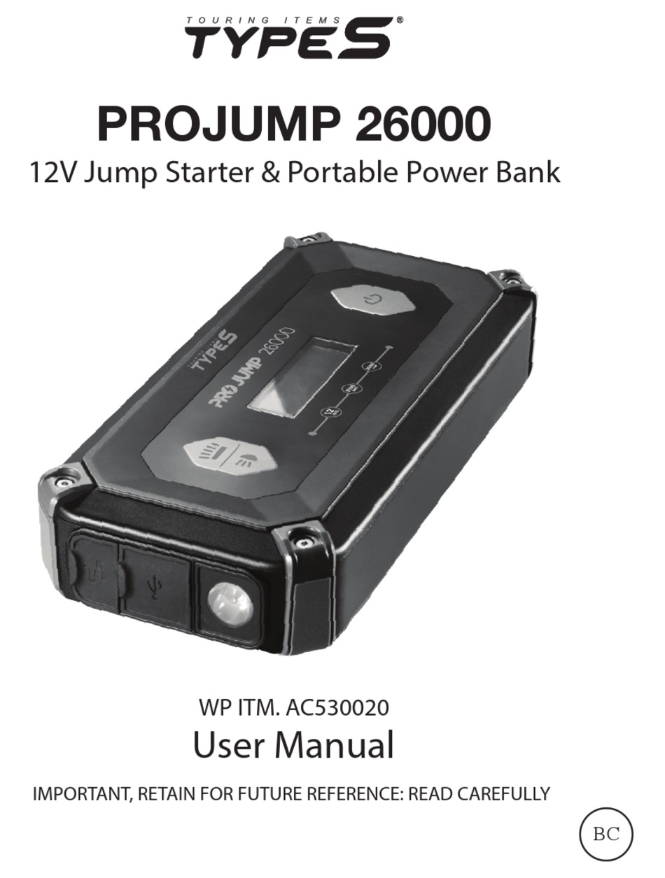 TYPE S PROJUMP 26000 USER MANUAL Pdf Download ManualsLib