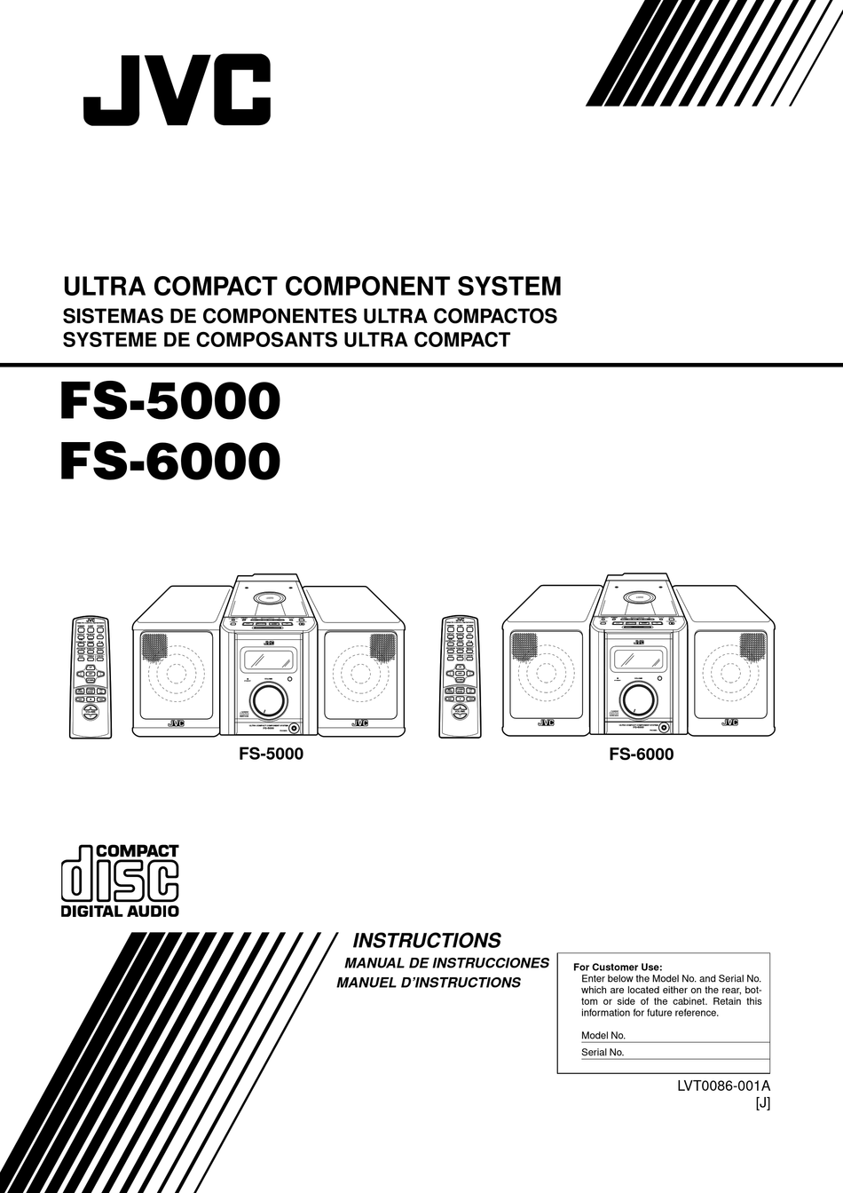 JVC FS6000 INSTRUCTIONS MANUAL Pdf Download ManualsLib