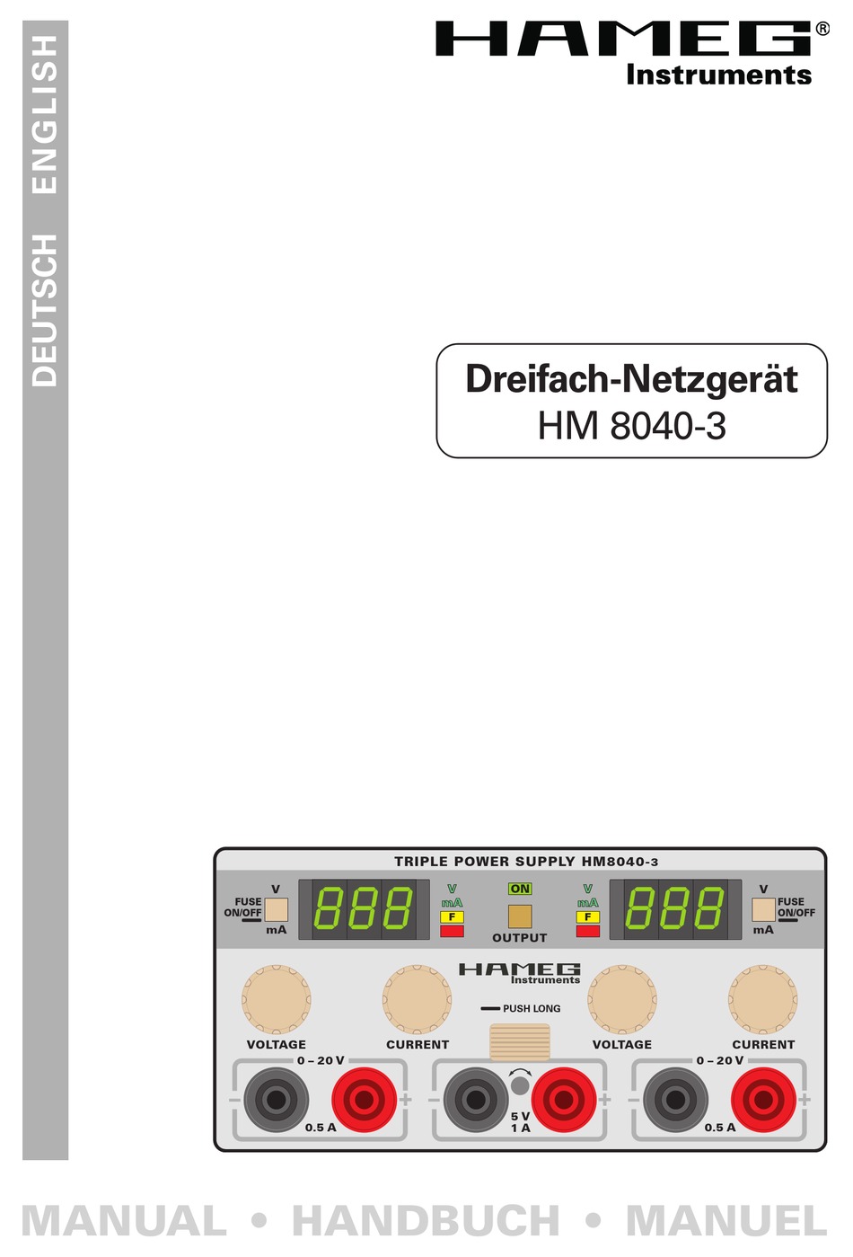 HAMEG HM 8040-3 MANUAL Pdf Download | ManualsLib