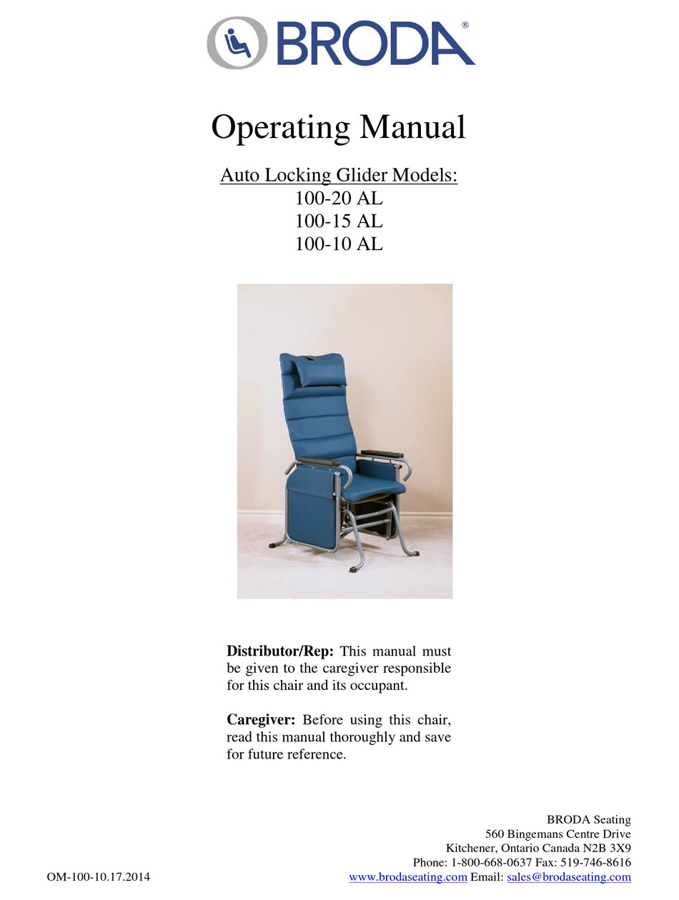 BRODA 10020 AL OPERATING MANUAL Pdf Download ManualsLib