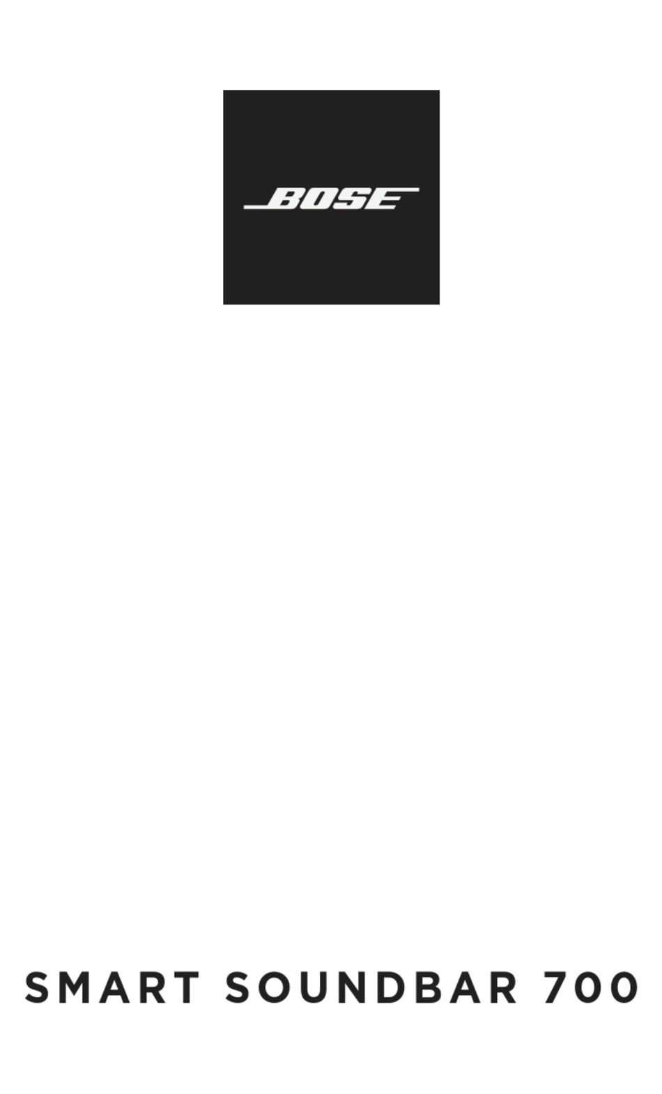 BOSE SMART SOUNDBAR 700 MANUAL Pdf Download ManualsLib