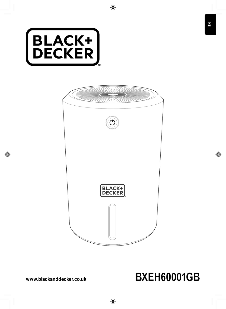 Black & Decker BXEH60001GB 900ml Portable Mini Dehumidifier