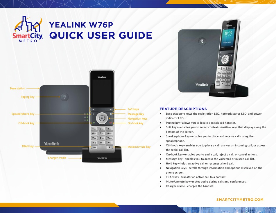 YEALINK W76P QUICK USER MANUAL Pdf Download ManualsLib YEALINK W76P QUICK USER MANUAL Pdf Download ManualsLib