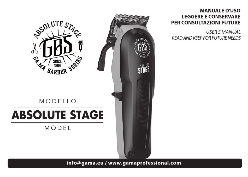 GA.MA BARBER SERIES USER MANUAL Pdf Download ManualsLib