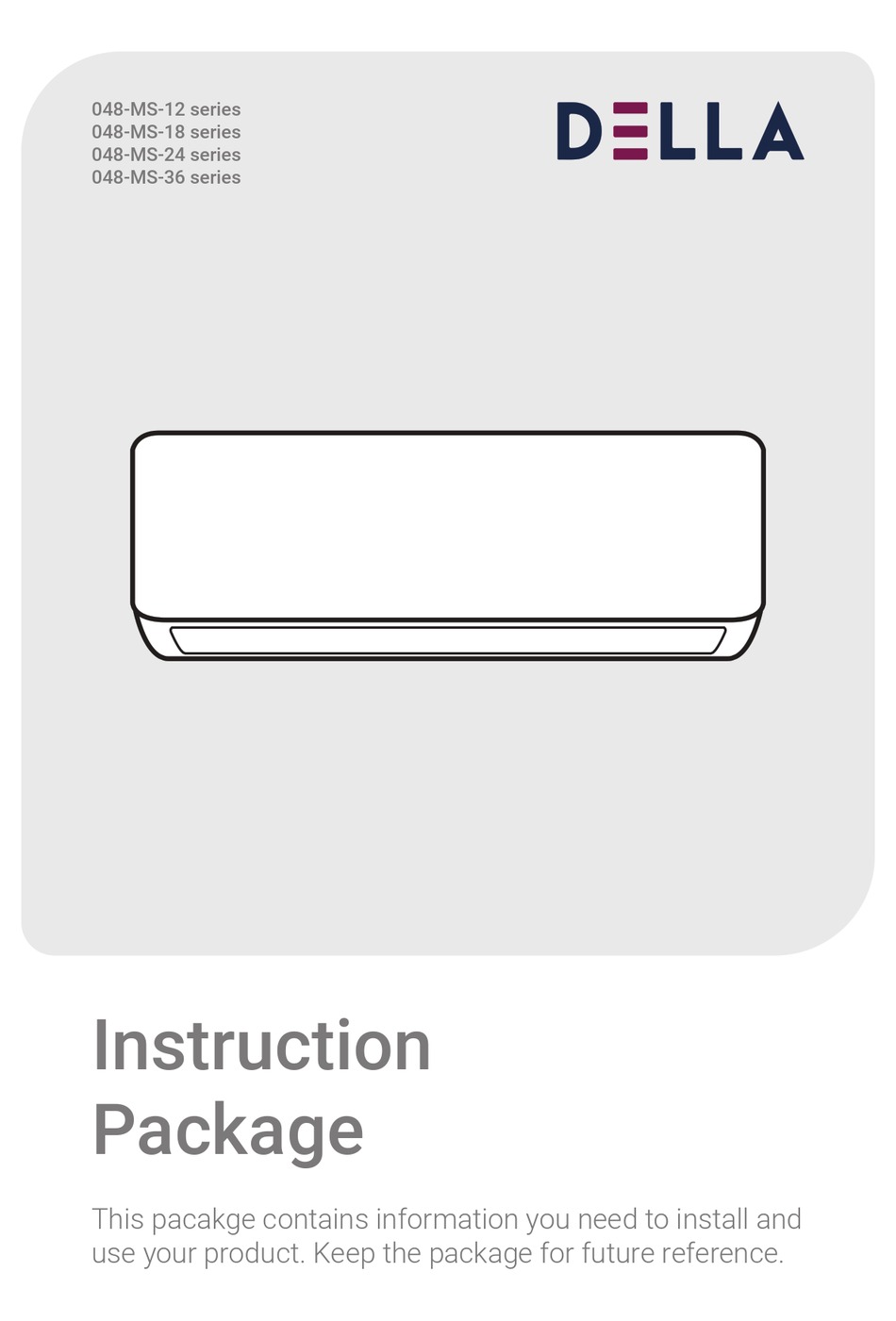 DELLA 048-MS-12 SERIES INSTALLATION MANUAL Pdf Download | ManualsLib