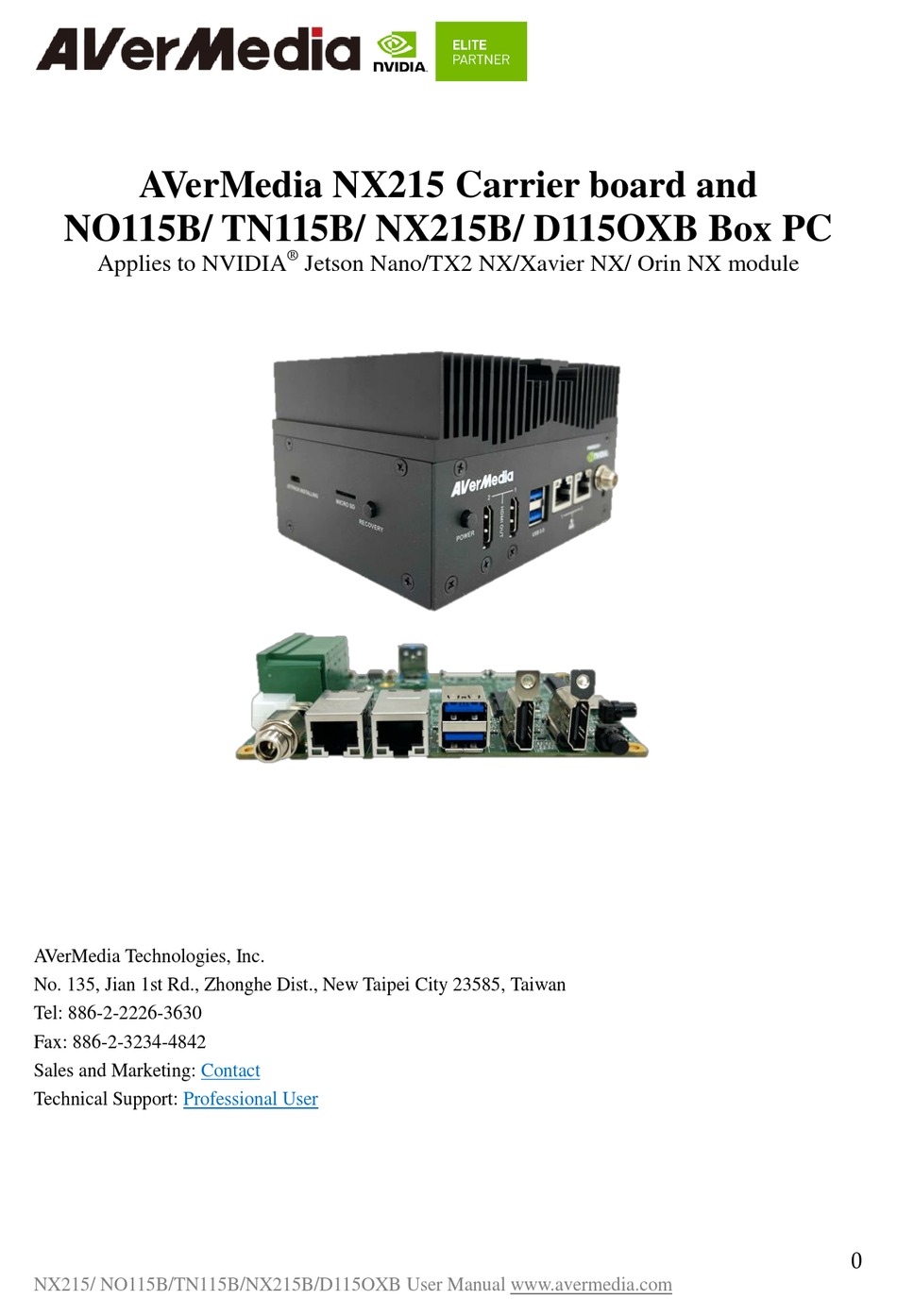 AVERMEDIA NX215 MANUAL Pdf Download | ManualsLib