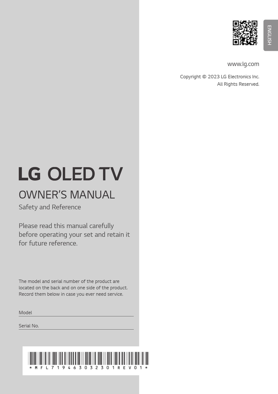 LG OLED55G3 SERIES OWNER'S MANUAL Pdf Download ManualsLib
