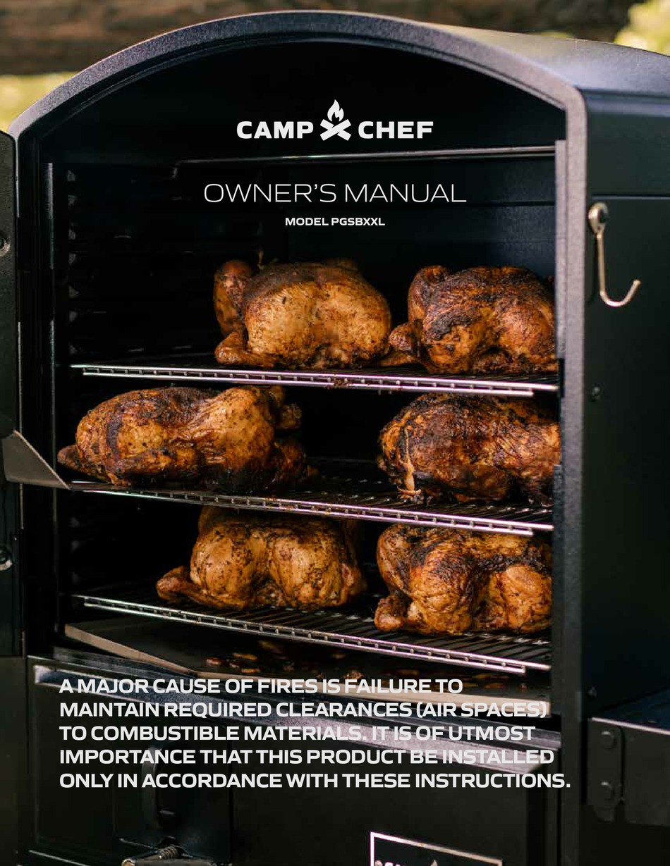 CAMP CHEF PGSBXXL OWNER'S MANUAL Pdf Download ManualsLib