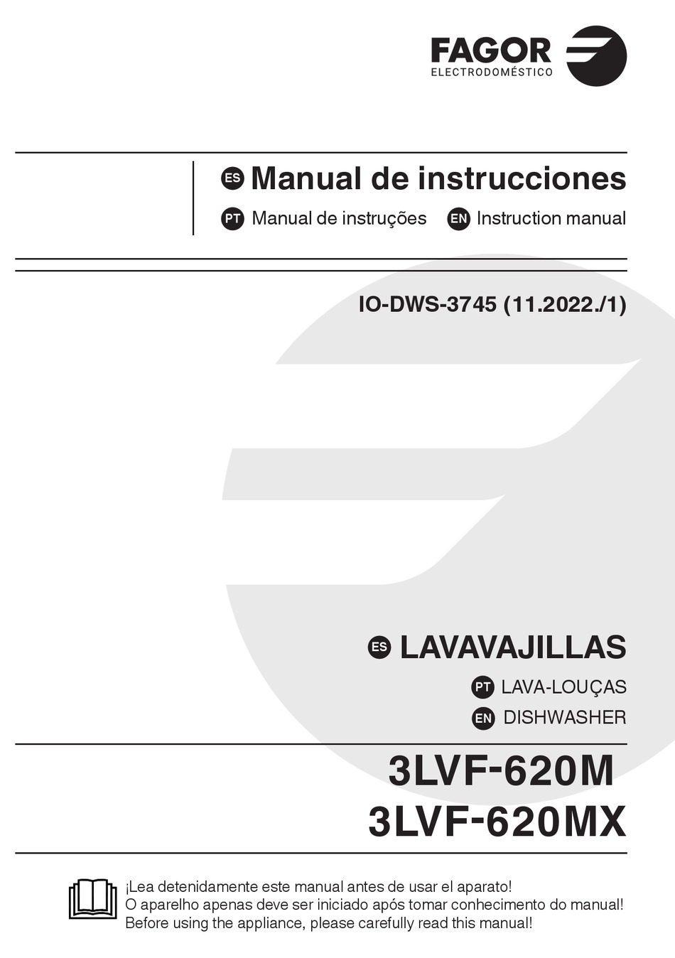 FAGOR 3LVF-620M INSTRUCTION MANUAL Pdf Download | ManualsLib