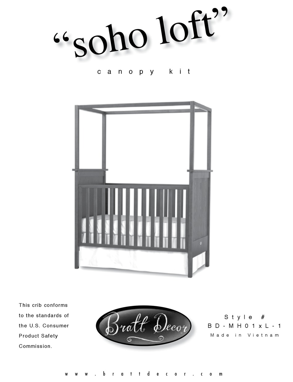 BRATT DECOR SOHO LOFT BDMH01XL1 MANUAL Pdf Download ManualsLib