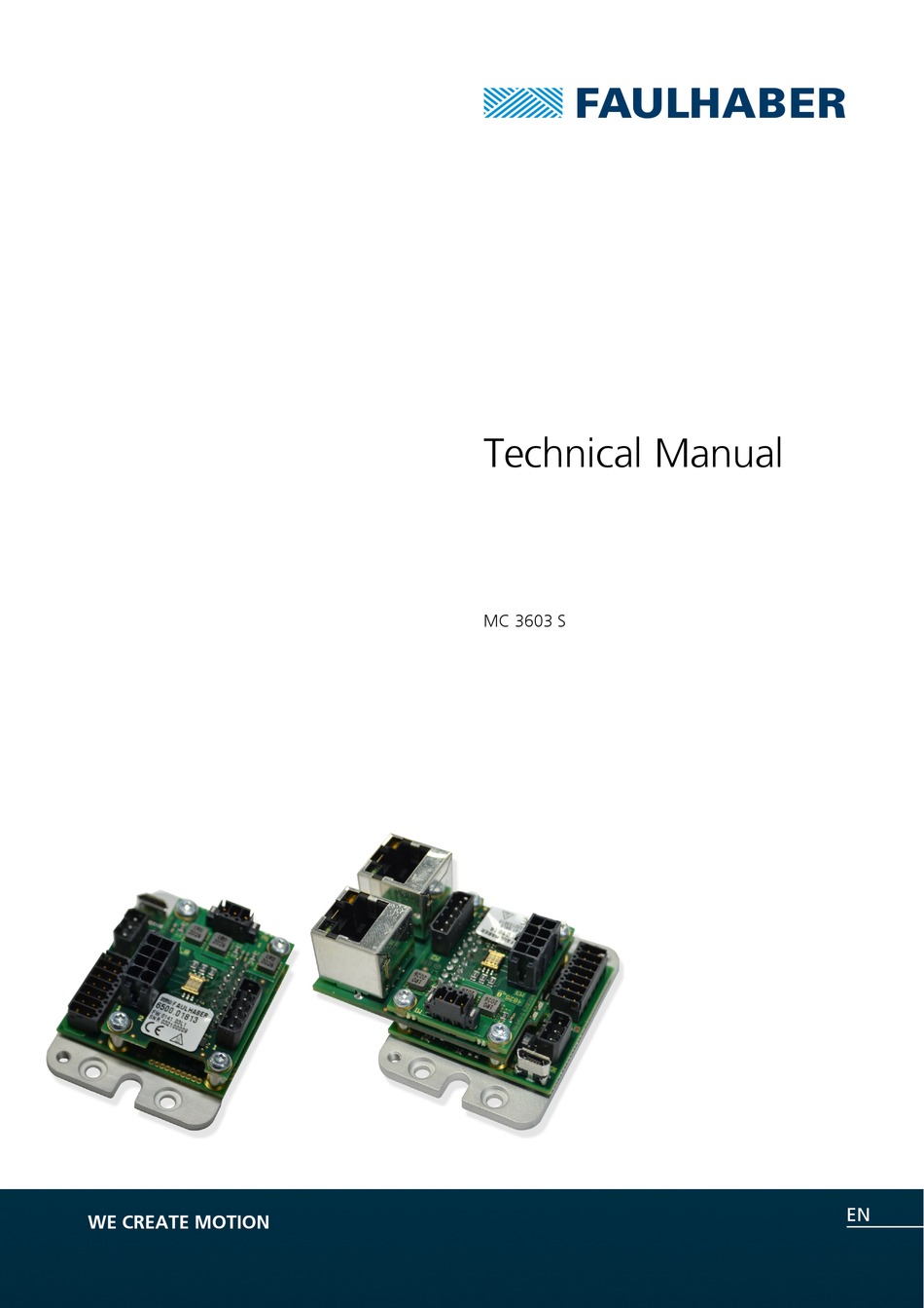 FAULHABER MC 3603 S TECHNICAL MANUAL Pdf Download | ManualsLib