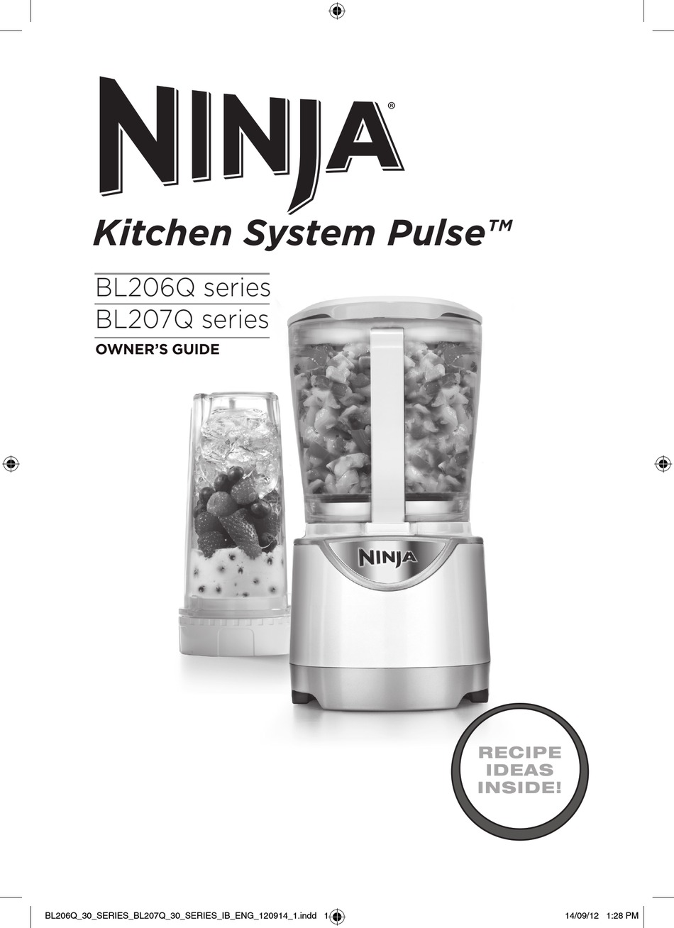 Ninja Kitchen System Pulse 700w 48oz Blender, Black BL206q No Box Appliance