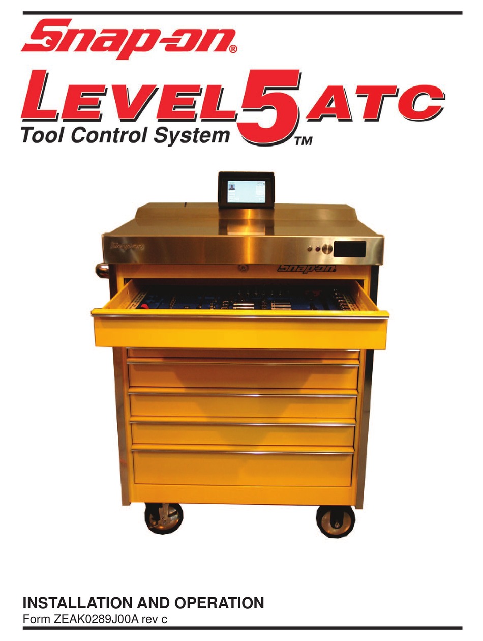 SNAPON LEVEL5ATC INSTALLATION AND OPERATION MANUAL Pdf Download