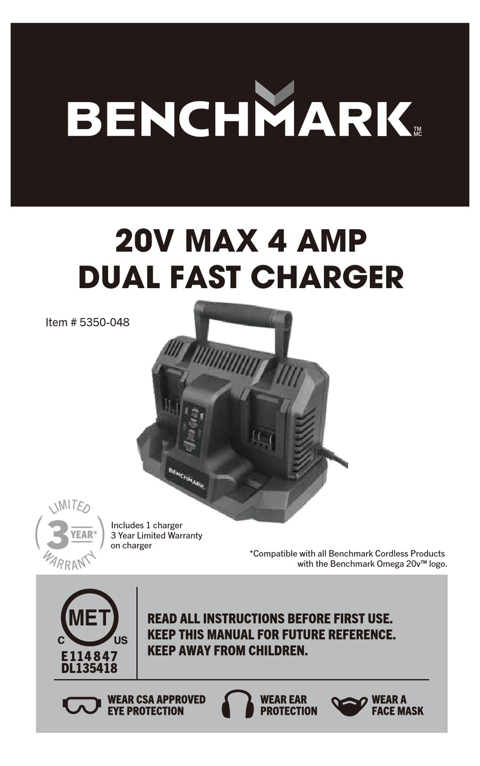 BENCHMARK 5350048 INSTRUCTIONS MANUAL Pdf Download ManualsLib