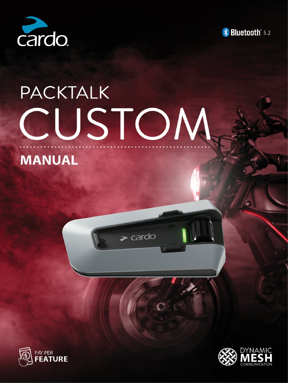 CARDO SYSTEMS PACKTALK CUSTOM MANUAL Pdf Download ManualsLib