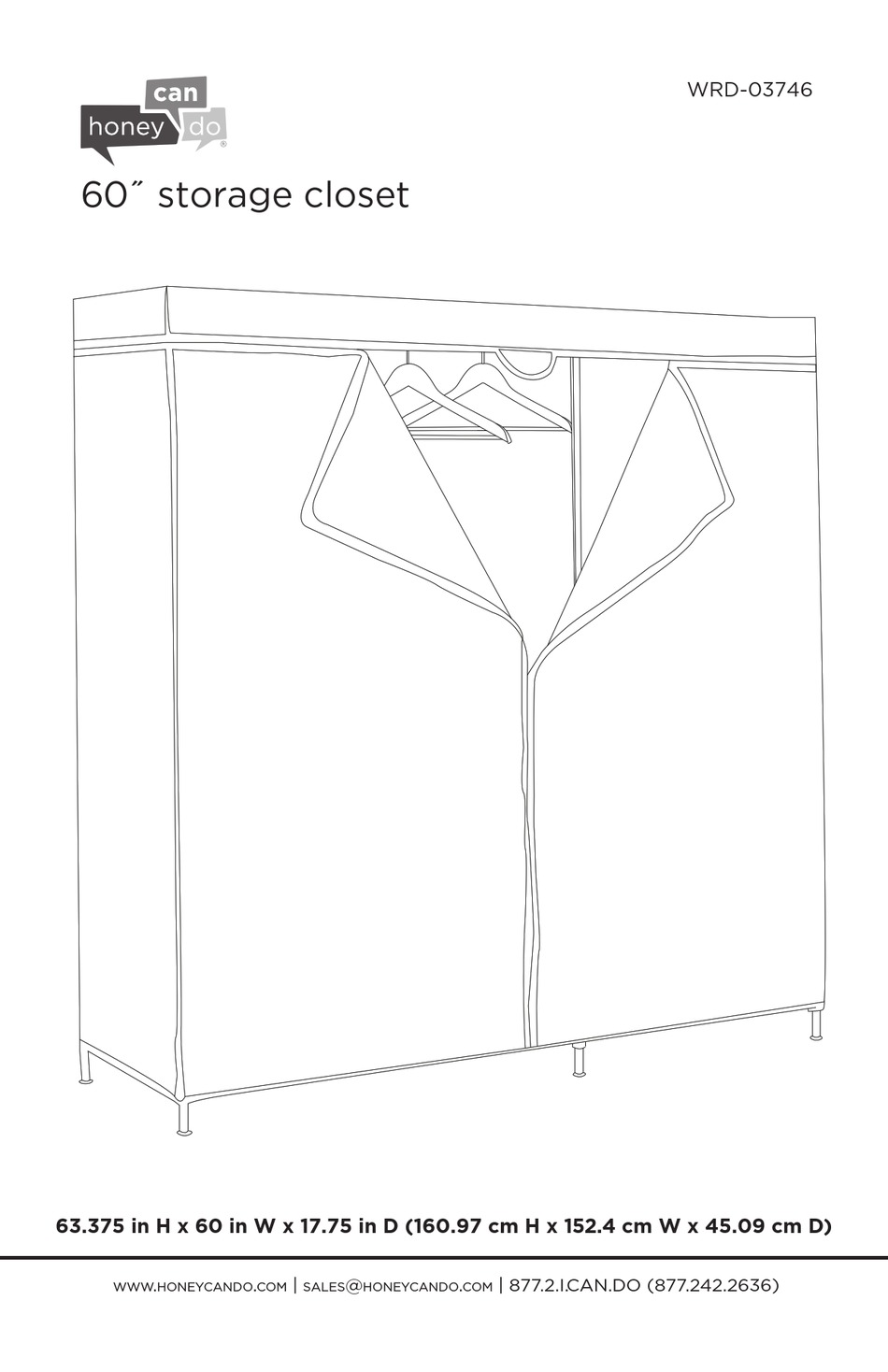 HONEY CAN DO WRD03746 ASSEMBLY INSTRUCTIONS MANUAL Pdf Download