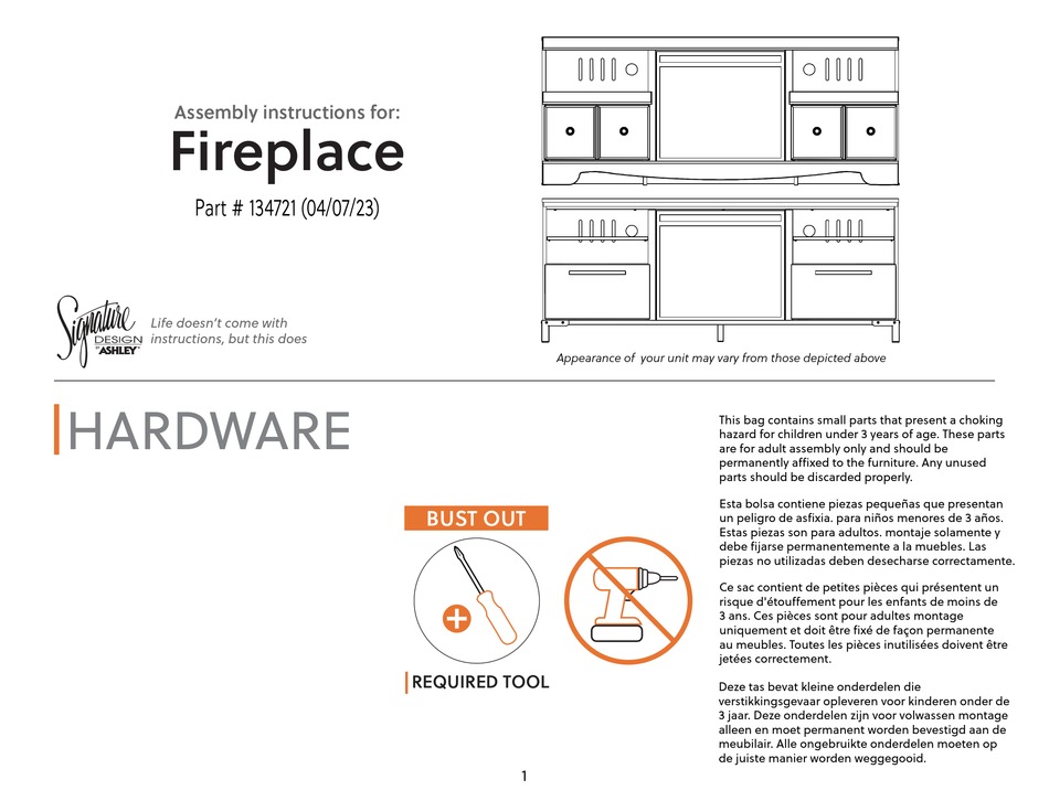 ASHLEY SIGNATURE 134721 ASSEMBLY INSTRUCTIONS Pdf Download ManualsLib