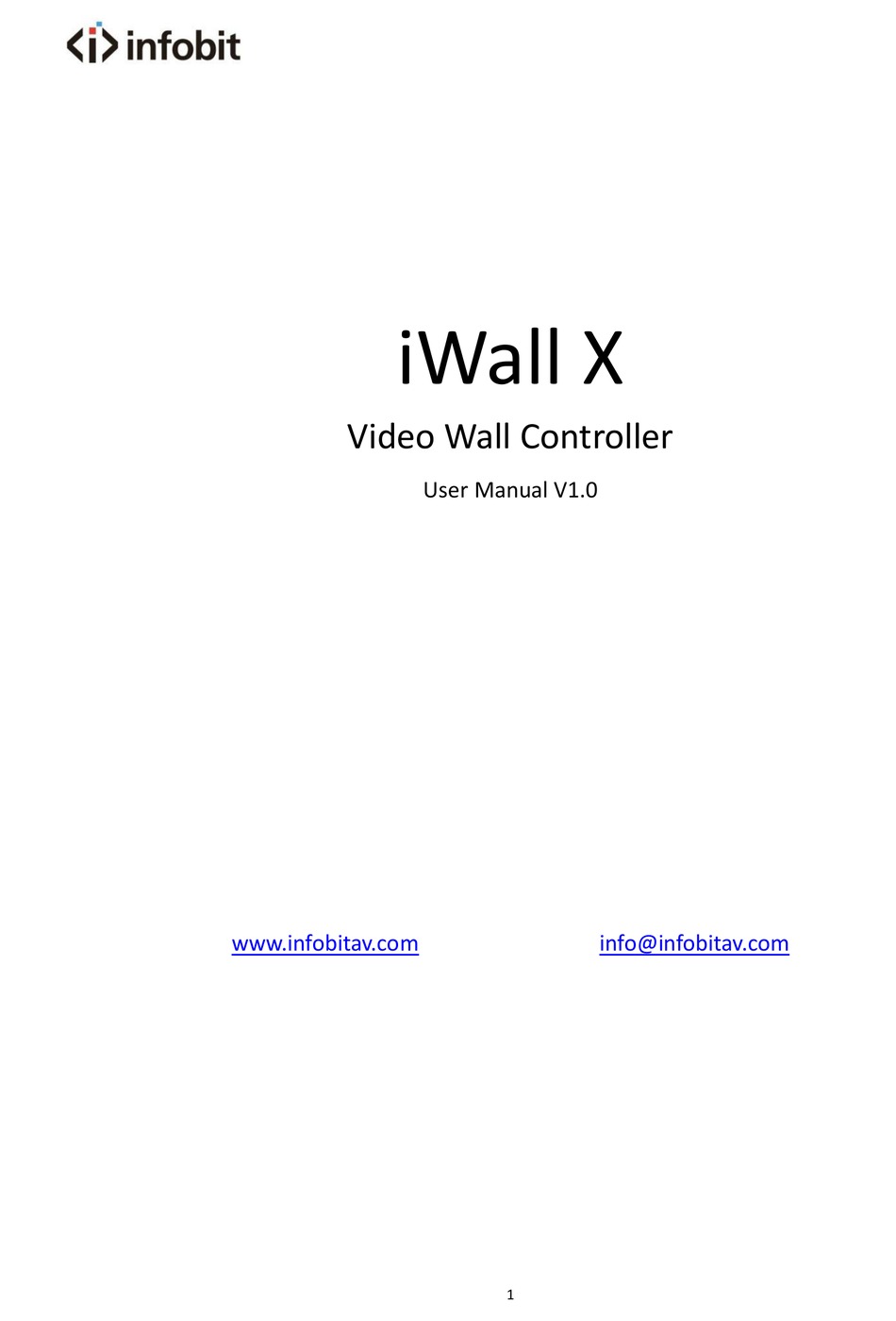 INFOBIT IWALL X SERIES USER MANUAL Pdf Download ManualsLib
