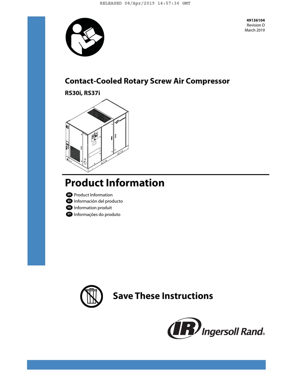 INGERSOLLRAND RS30I PRODUCT INFORMATION Pdf Download ManualsLib