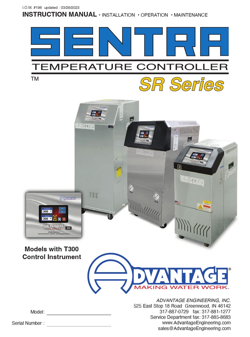 ADVANTAGE SENTRA SR SERIES INSTRUCTION MANUAL Pdf Download ManualsLib