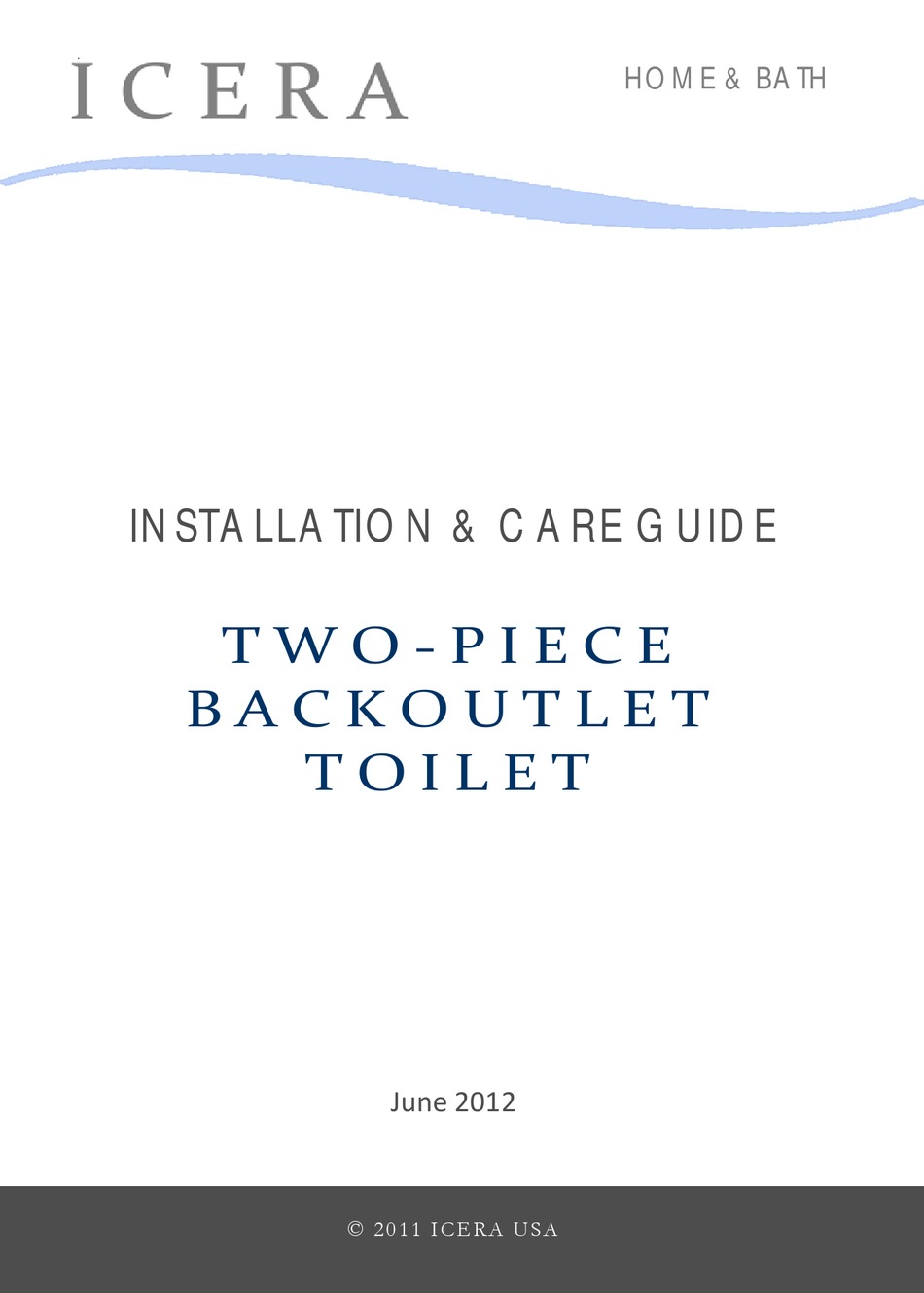 ICERA RIOSE CT3140R06 INSTALLATION & CARE MANUAL Pdf Download ManualsLib