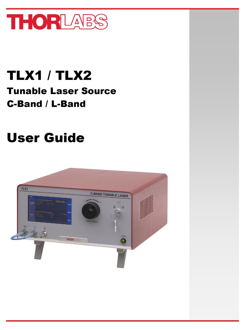 THORLABS TLX1 USER MANUAL Pdf Download | ManualsLib