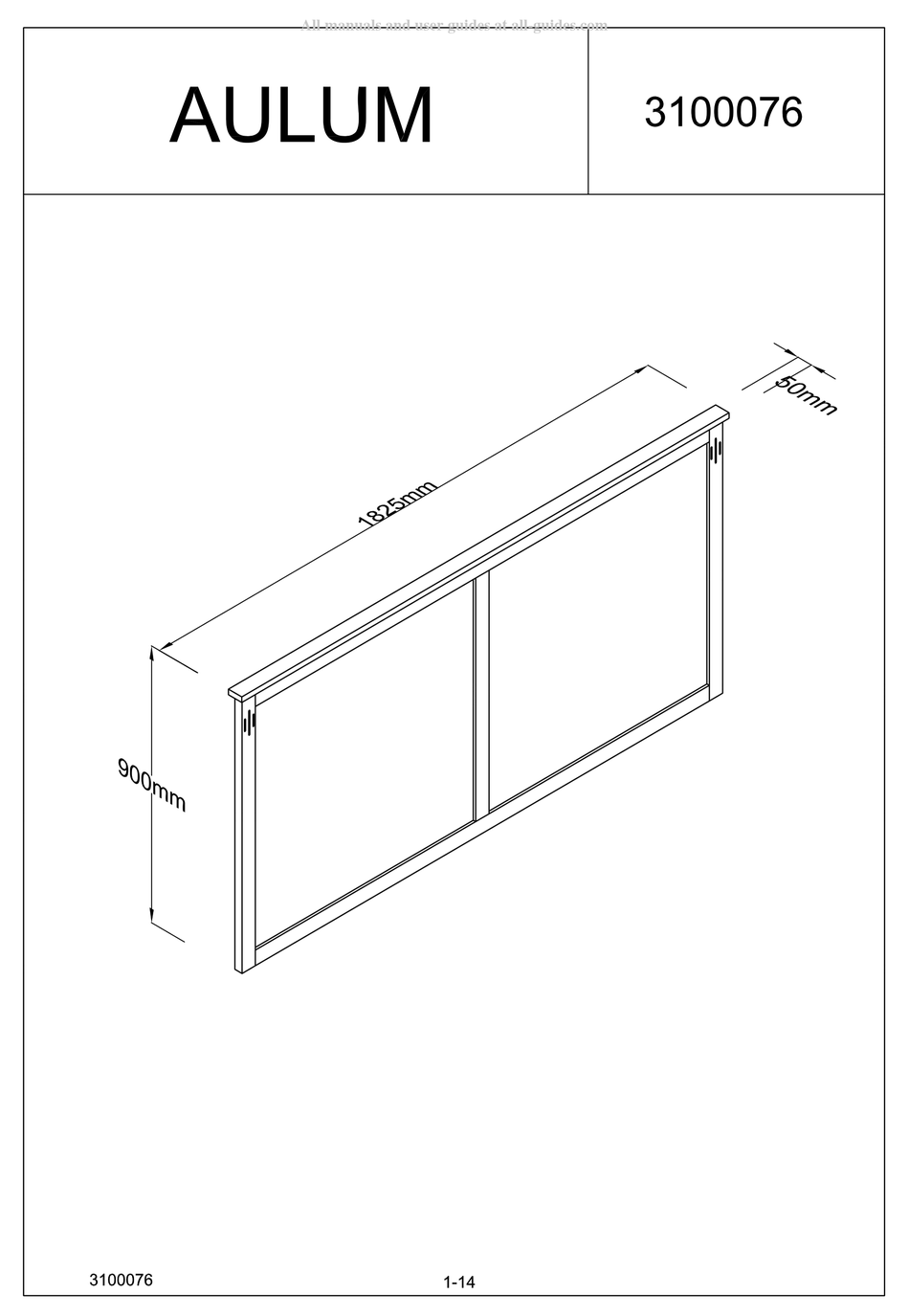 JYSK AULUM 3100076 ASSEMBLY INSTRUCTIONS MANUAL Pdf Download ManualsLib