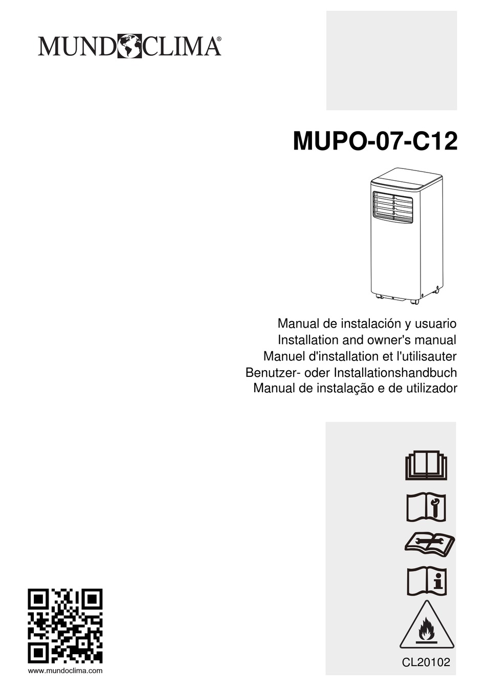 MUNDOCLIMA MUPO-07-C12 INSTALLATION AND OWNER'S MANUAL Pdf Download ...