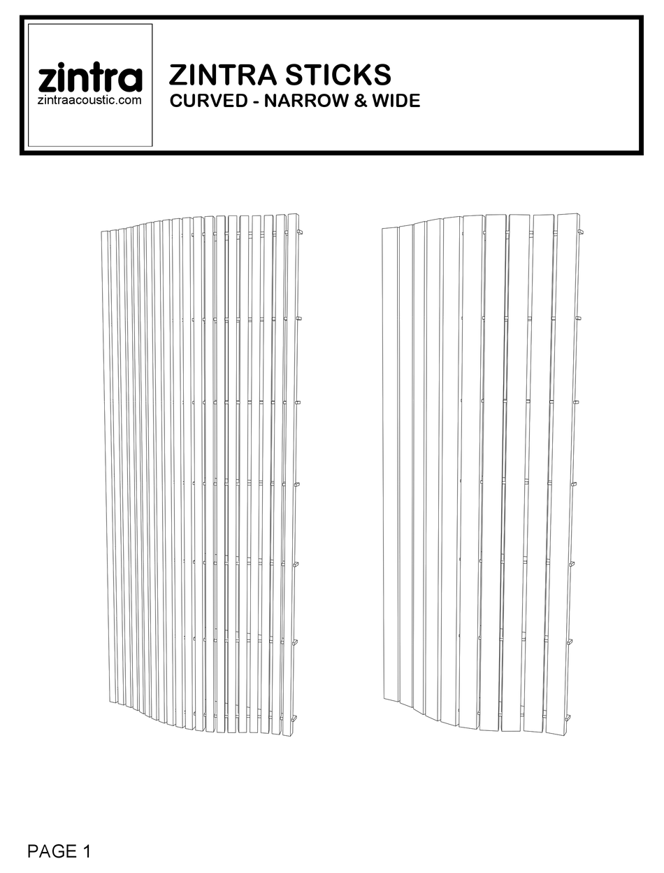 ZINTRA STICKS INSTALLATION INSTRUCTIONS Pdf Download ManualsLib