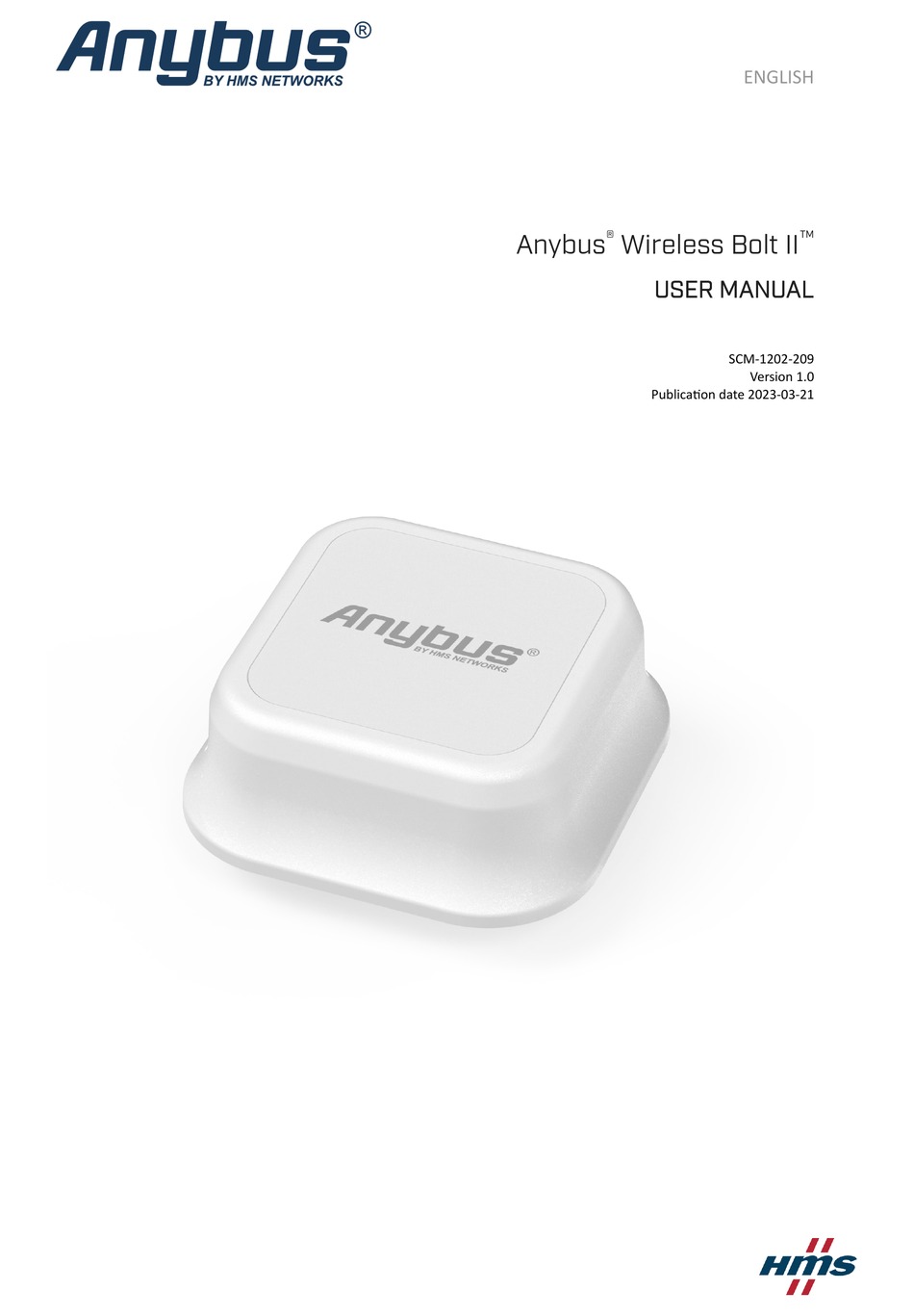 HMS NETWORKS ANYBUS WIRELESS BOLT II USER MANUAL Pdf Download