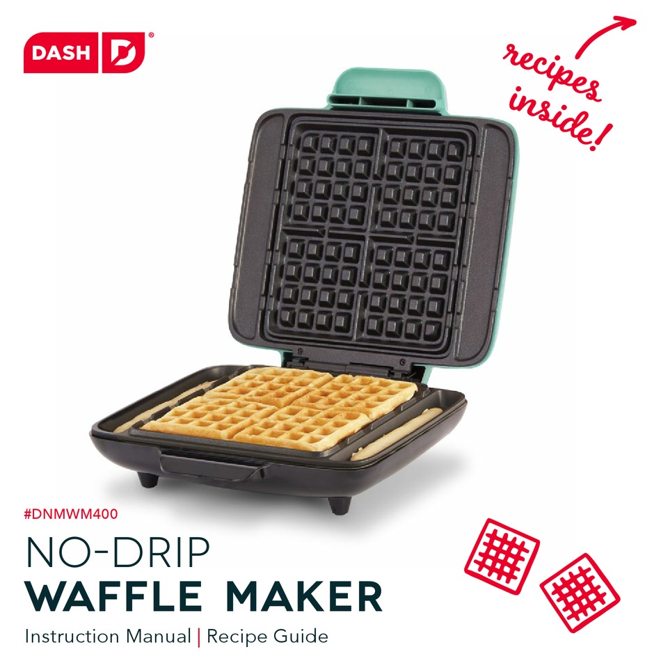 DASH D DMWD001 Dreidel Mini Waffle Maker Instruction Manual
