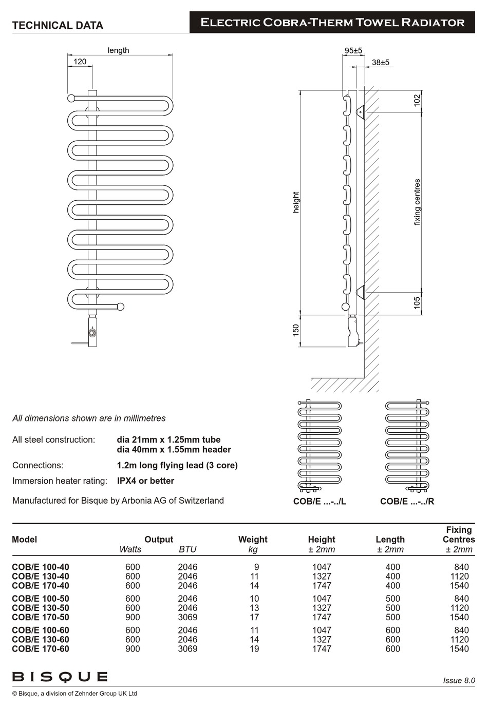 BISQUE COB/E 10040 FITTING INSTRUCTIONS Pdf Download ManualsLib