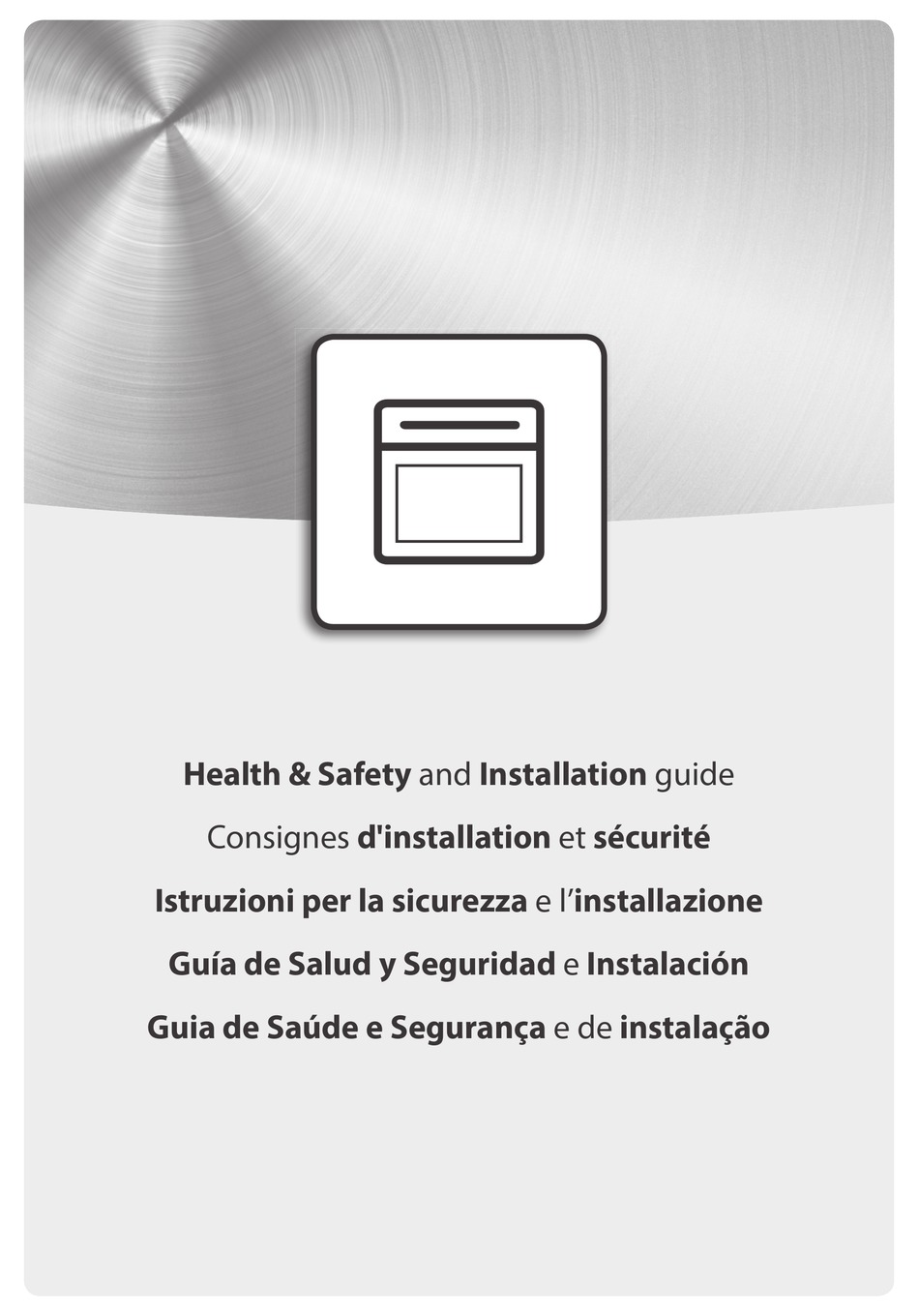 HOTPOINT GA2 124 IX HA HEALTH & SAFETY AND INSTALLATION MANUAL Pdf
