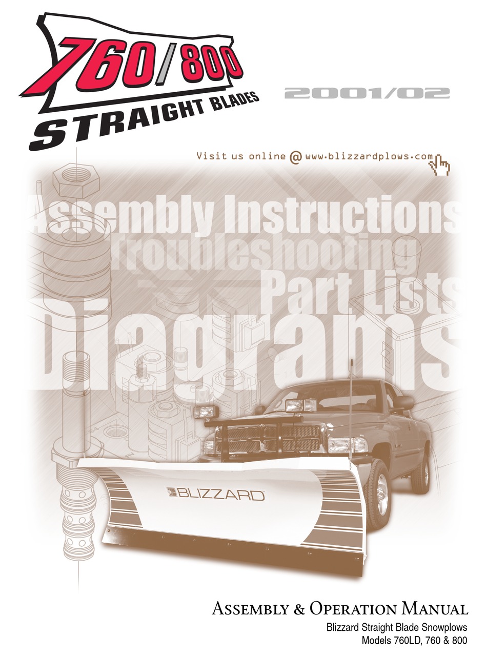 BLIZZARD 760LD ASSEMBLY &amp; OPERATION MANUAL Pdf Download | ManualsLib